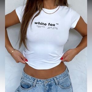 White Fox baby Tee